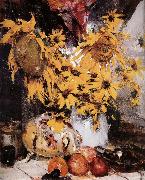 Nikolay Fechin Sunflower oil painting artist